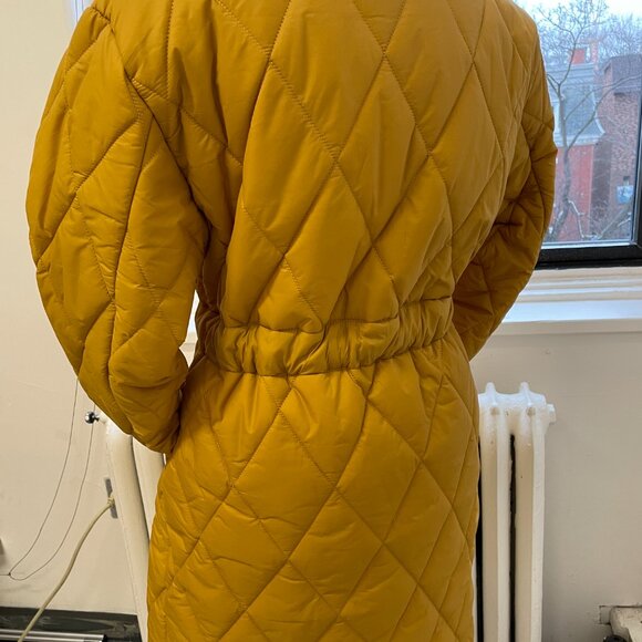 Womance Mustard Yellow Winter Coat / Manteau d’hiver Womance jaune moutarde - Picture 6 of 8